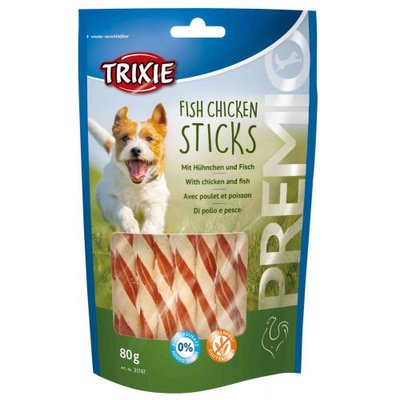 Ласощі Trixie Premio Fish Chicken Sticks для собак, курка/риба, 80 г 31747 фото