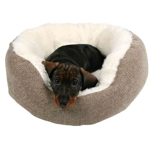 Лежак Trixie Yuma для собак, з наповнювачем із флісу, плюш, 45 см (коричневий) 37041 фото