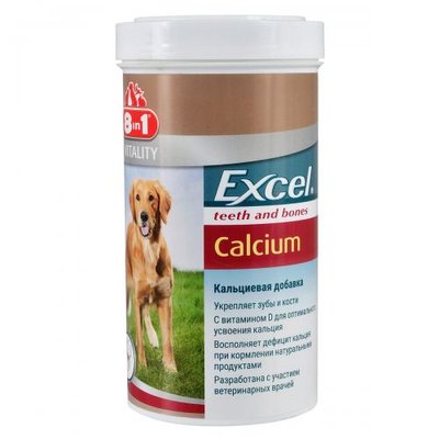 Вітаміни 8in1 Excel «Calcium» для собак, кальцій, 1700 шт (для зубів та кісток) 660893/115564 фото