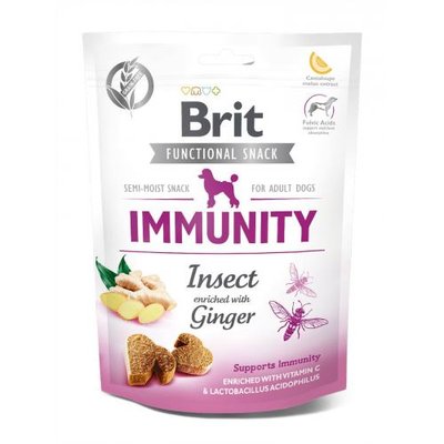 Функціональні ласощі Brit Care Immunity комахи з імбиром для собак, 150 г 111421/9970 фото