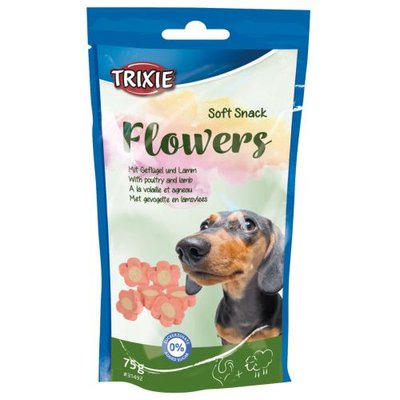 Вітамінізовані ласощі Trixie Flowers для собак, з ягням та куркою, 75 г 1111121023 фото