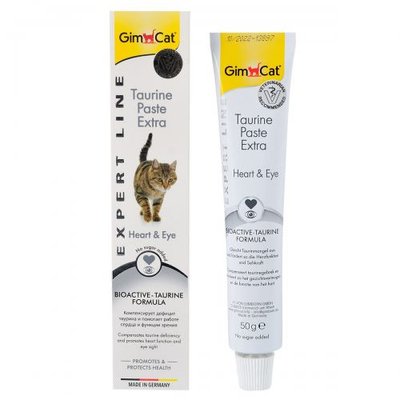 Паста GimCat Expert Line Taurine Extra для кошек, поддержка сердца и зрения, 50 г G-402192/402109 фото