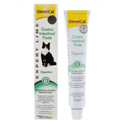 Витамины GimCat Expert Line Gastro Intestinal для кошек, улучшение пищеварения, 50 г G-417950/417462 фото