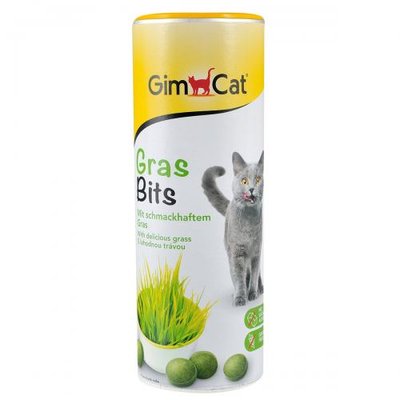 Ласощі GimCat GrasBits для кішок, таблетки з травою, 425 г G-417080 фото