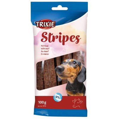 Ласощі Trixie Stripes Light для собак, яловичина, 100 г 1111121135 фото