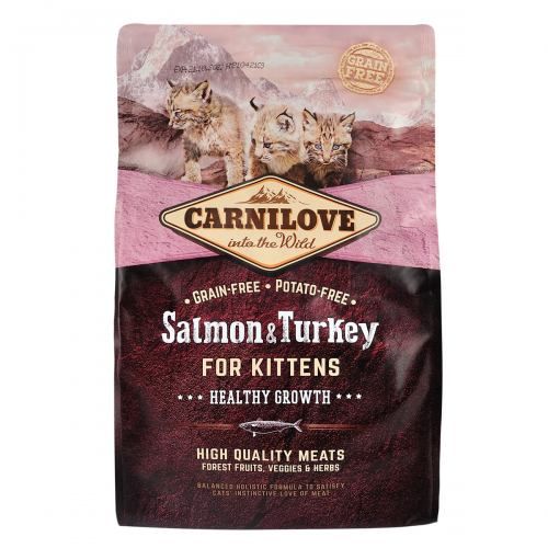 Сухий корм Carnilove Cat Salmon & Turkey для кошенят, лосось та індичка, 2 кг 170196/2225 фото