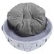 Лежак Trixie Lennie для собак плетеный, фетровый/плюшевый, 45 см (серый) 38392 фото 2