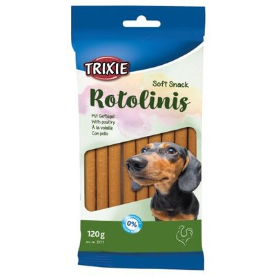 Ласощі Trixie Soft Snack Rotolinis для собак, домашня птиця, 120 г 1111121803 фото