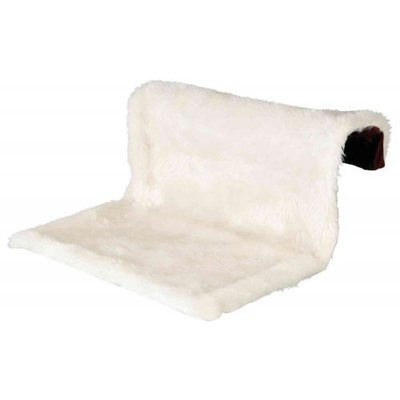 Лежак Trixie для кошек на радиатор, с длинным мехом, 45х26х31 см (бежевый/коричневый) 43141 фото