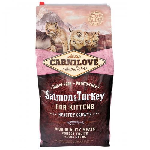 Сухий корм Carnilove Cat Salmon & Turkey для кошенят, лосось та індичка, 6 кг 170202/2218 фото