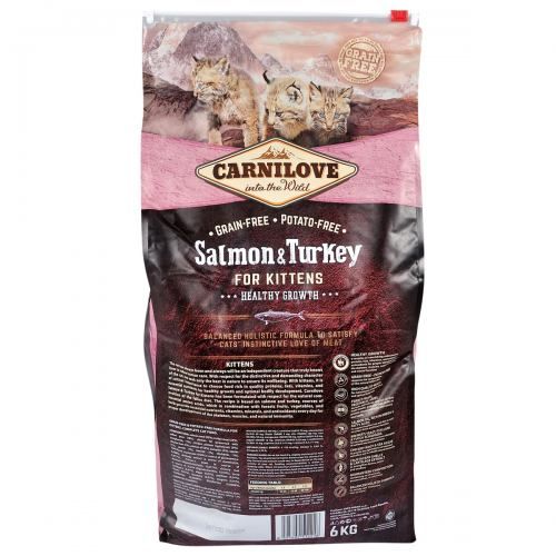 Сухий корм Carnilove Cat Salmon & Turkey для кошенят, лосось та індичка, 6 кг 170202/2218 фото
