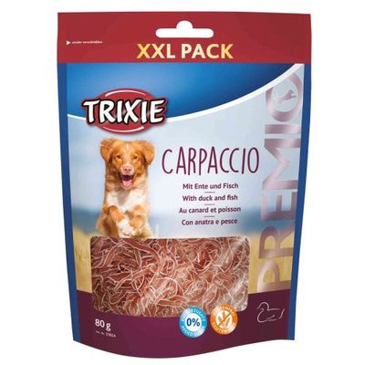 Ласощі Trixie Premio Carpaccio для собак, качка та риба, 80 г 31804 фото