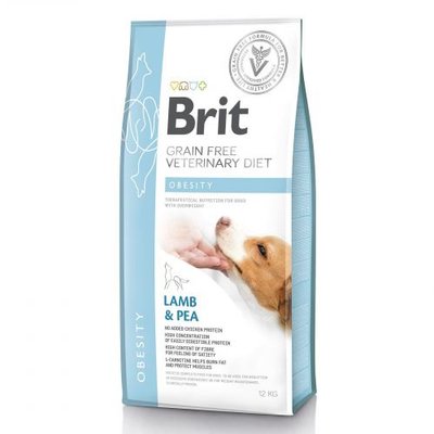 Сухой корм Brit GF VetDiet Dog Obesity для собак, коррекция веса, с ягненком, индейкой и горохом, 12 кг 170940/8066 фото