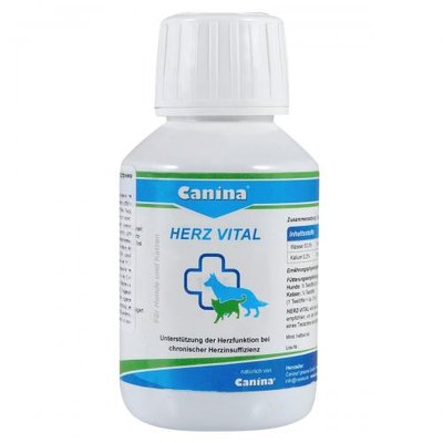 Витамины Canina Herz-Vital для собак и кошек, поддержка сердца, 100 мл 112036 AD фото