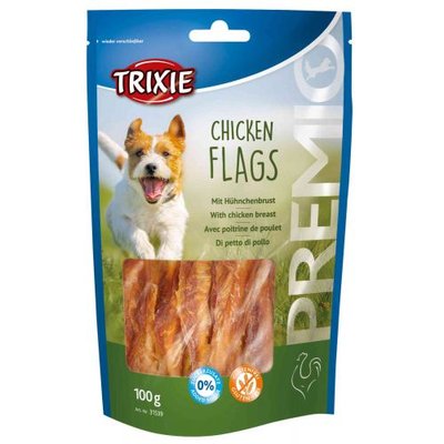 Ласощі Trixie Premio Chicken Flags для собак, курка, 100 г 31539 фото