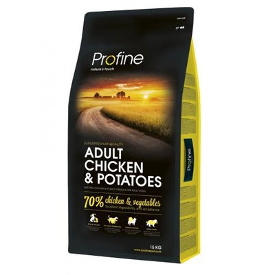 Сухой корм Profine Adult для взрослых собак всех пород, с курицей и картофелем, 15 кг 170539/7435 фото