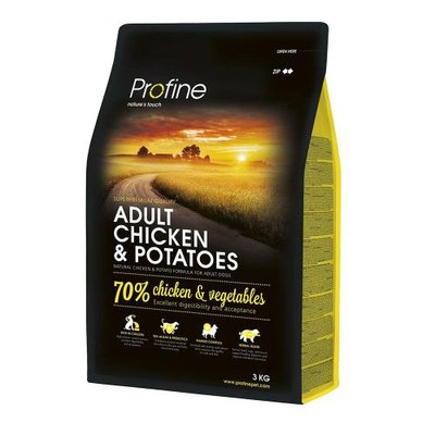 Сухой корм Profine Adult для взрослых собак всех пород, с курицей и картофелем, 3 кг 170540/7442 фото