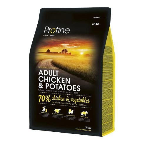 Сухий корм Profine Adult для дорослих собак всіх порід, з куркою та картоплею, 3 кг 170540/7442 фото