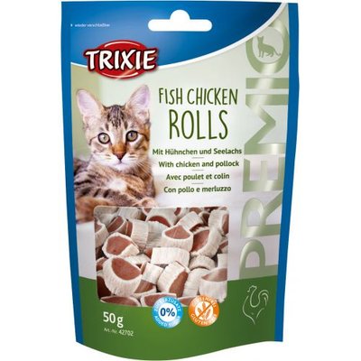 Ласощі Trixie Premio Rolls для котів, курка та риба, 50 г 1111124007 фото