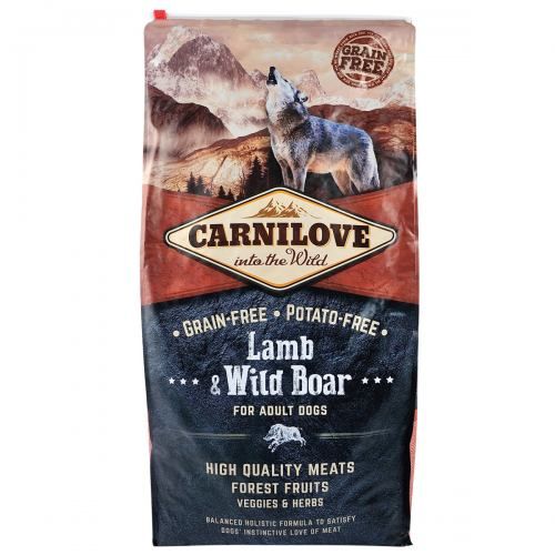 Сухий корм Carnilove Lamb & Wild Boar для дорослих собак всіх порід, ягня та кабан, 12 кг 150817/8921 фото
