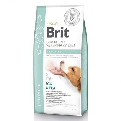 Сухий корм Brit GF VetDiet Dog Struvite для собак, при сечокаменній хворобі, з яйцем, індичкою, горохом и гречкой, 12 кг 170950/528219 фото
