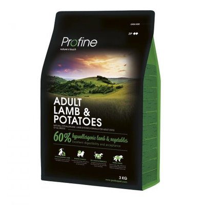 Сухий корм Profine Adult для дорослих собак всіх порід, з ягнятиною та картоплею, 3 кг 170550/7541 фото
