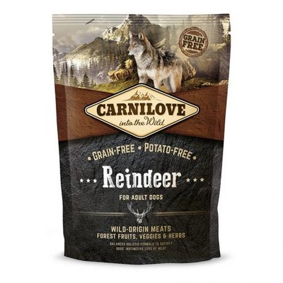 Сухий корм Carnilove Raindeer для дорослих собак всіх порід, оленина та кабан, 1,5 кг 150827/8891 фото
