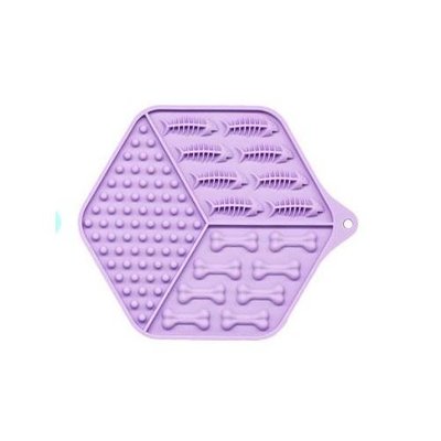 Коврик-кормушка WahoPet licky mat силиконовый, фиолетовый WA00004 фото