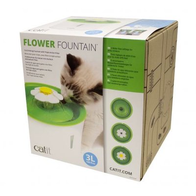 Поїлка-фонтан Catit Flower Fountain для котів, 3 л (пластик) 43742W фото