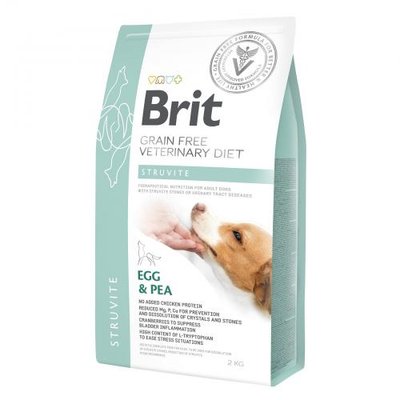 Сухой корм Brit GF VetDiet Dog Struvite для собак, при мочекаменной болезни, с яйцом, индейкой, горохом и гречкой, 12 кг 170951/8226 фото