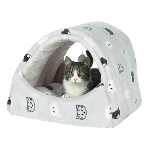 Будиночок-тунель Trixie Mimi для котів, сірий, 42х35х35 см 36847 фото