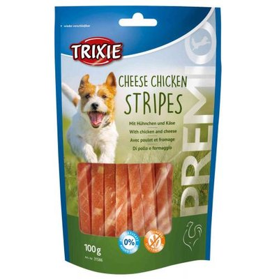 Ласощі Trixie Premio Chicken Cheese Stripes для собак, курка та сир, 100 г 31586 фото