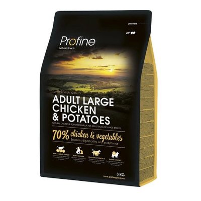 Сухий корм Profine Adult Large для дорослих собак великих порід, з куркою та картоплею, 3 кг 170542/7466 фото