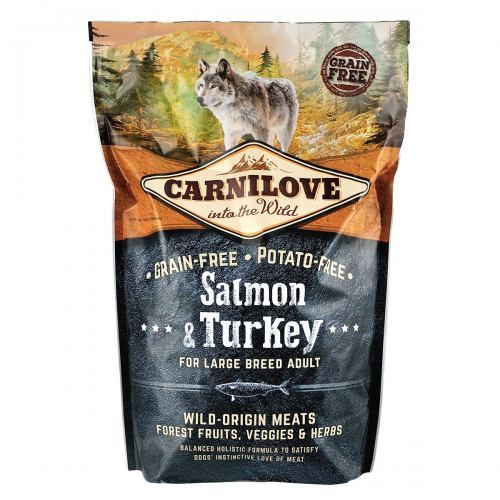 Сухий корм Carnilove Salmon & Turkey для дорослих собак великих порід, лосось та індичка, 1,5 кг 150828/8952 фото