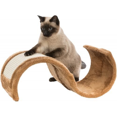 Дряпка Trixie Wavy для котів, із сизалю/плюшева, 29х18х50 см (коричнева) 43260 фото