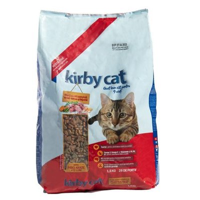 Сухий корм Kirby Cat для котів, курка, індичка та овочі, 1,5 кг 101105 фото