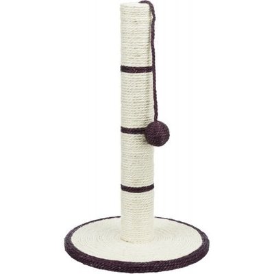 Когтеточка Trixie с игрушкой на веревке для кошек столбик, 31х50 см (сизаль) 4309 фото