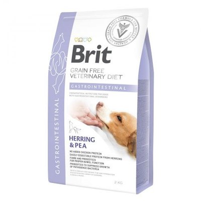 Сухий корм Brit GF VetDiet Dog Gastrointestinal для собак, при порушеннях травлення, з оселедцем, лососем та горохом, 12 кг 170944/528127 фото