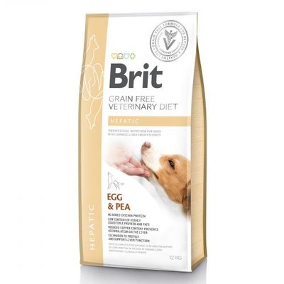 Сухой корм Brit GF VetDiet Dog Hepatic для собак, при болезни печени, с яйцом, горохом, бататом и гречкой, 12 кг 170946/528158 фото