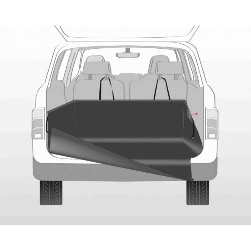 Автомобільна підстилка Trixie в багажник, нейлон, 1,64x1,25 м (чорний) 1314 фото