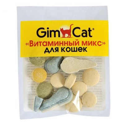 Вітаміни GimCat «Вітамінний мікс» для котів, 12 шт 1111141917 фото