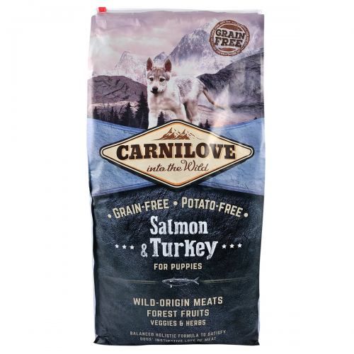 Сухий корм Carnilove Salmon & Turkey для цуценят всіх порід, лосось та індичка, 12 кг 150815/8822 фото