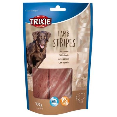 Ласощі Trixie Premio Lamb Stripes для собак, ягня, 100 г 31741 фото