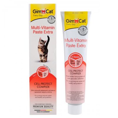 Мультивитаминная паста GimCat Every Day Extra для кошек, 200 г G-401898/421643 фото