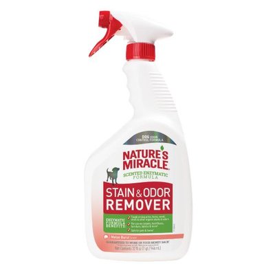 Спрей 8in1 NM Dog Stain&Odor Remover Spray Melon для устранения пятен и запахов, с ароматом дыни, 946 мл 680197/6966 USA фото