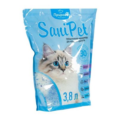 Наполнитель для кошачьего туалета Природа Sani Pet силикалевый, 3,8 л PR240266 фото