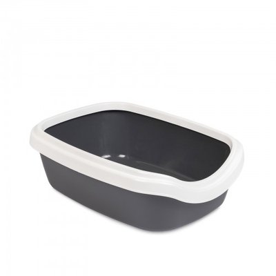Туалет Природа «Comfort L» для кошек, 41х30х13,5 см (серый) PR241699 фото