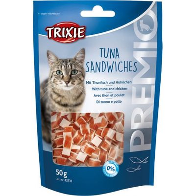 Ласощі Trixie Premio Tuna Sandwiches для котів, тунець з куркою, 50 г 42731 фото