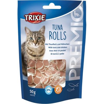 Ласощі Trixie Premio Tuna Rolls для котів, тунець з куркою, 50 г 42732 фото