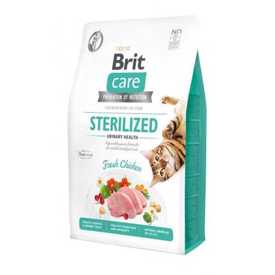 Сухий корм Brit Care Cat GF Sterilized Urinary Health для стерилізованих котів, з куркою, 2 кг 171286 фото